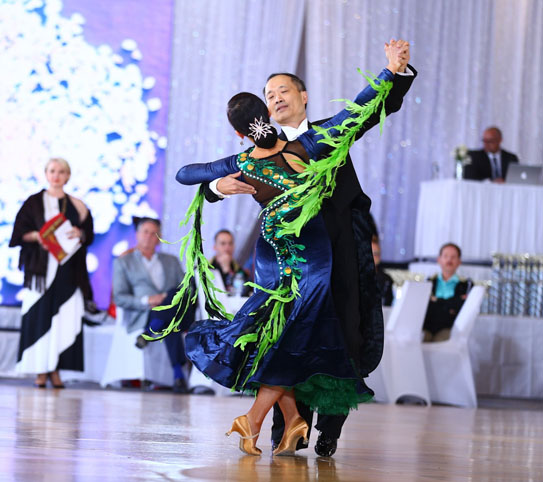 A nationally ranked amateur ballroom dancer