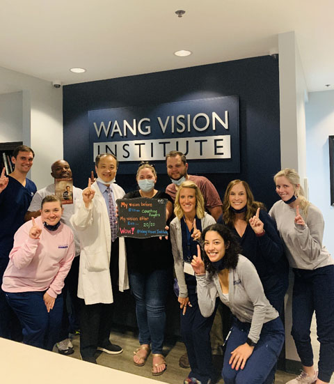First EVO Dr Wang Wang Vision team and Ms Mego